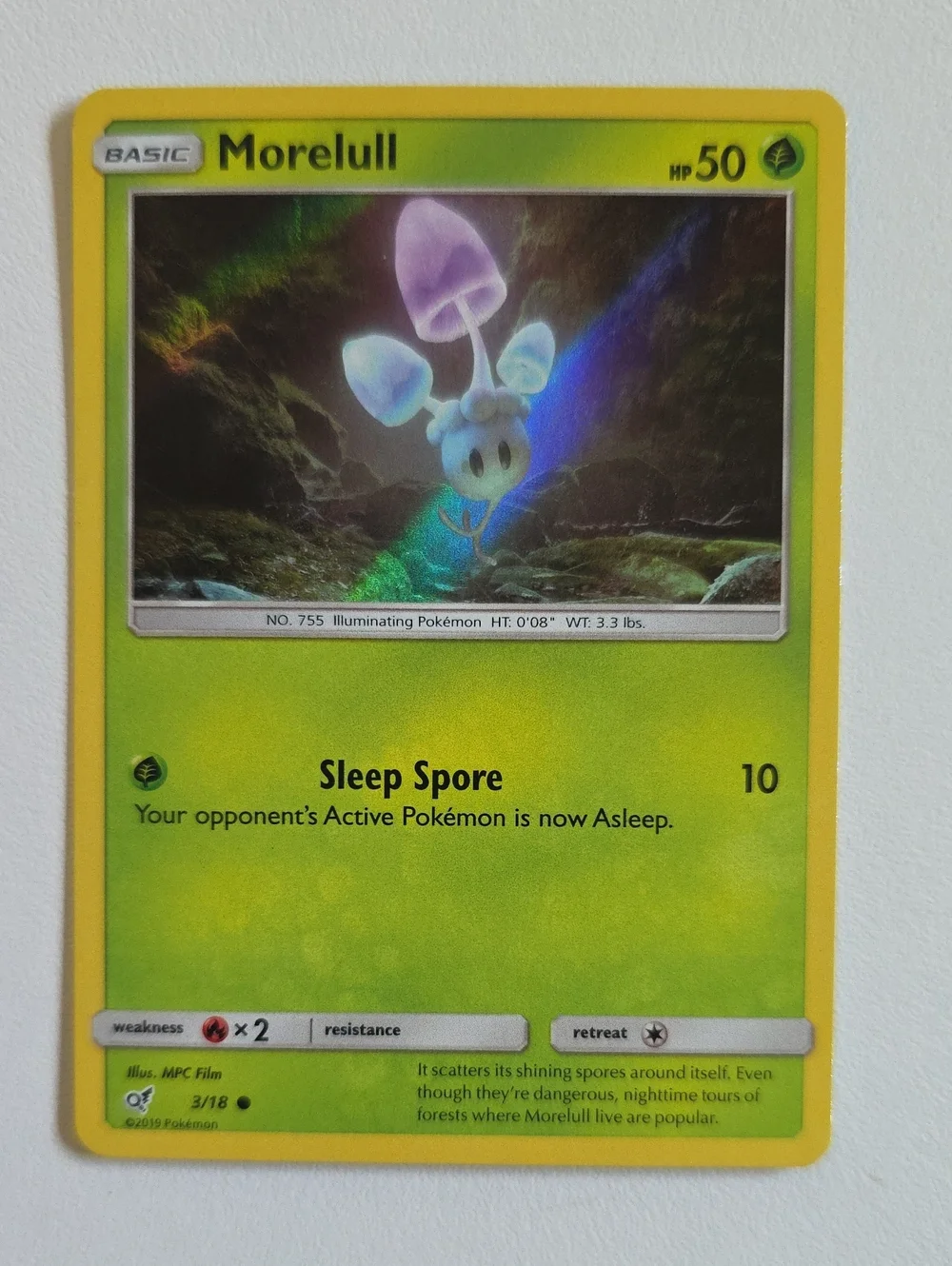 Pokemon Morelull And Shinotic Cards